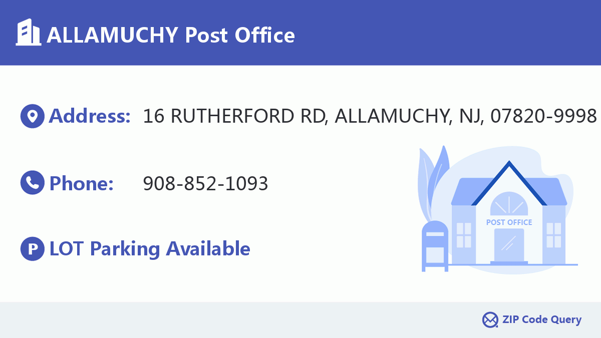 Post Office:ALLAMUCHY