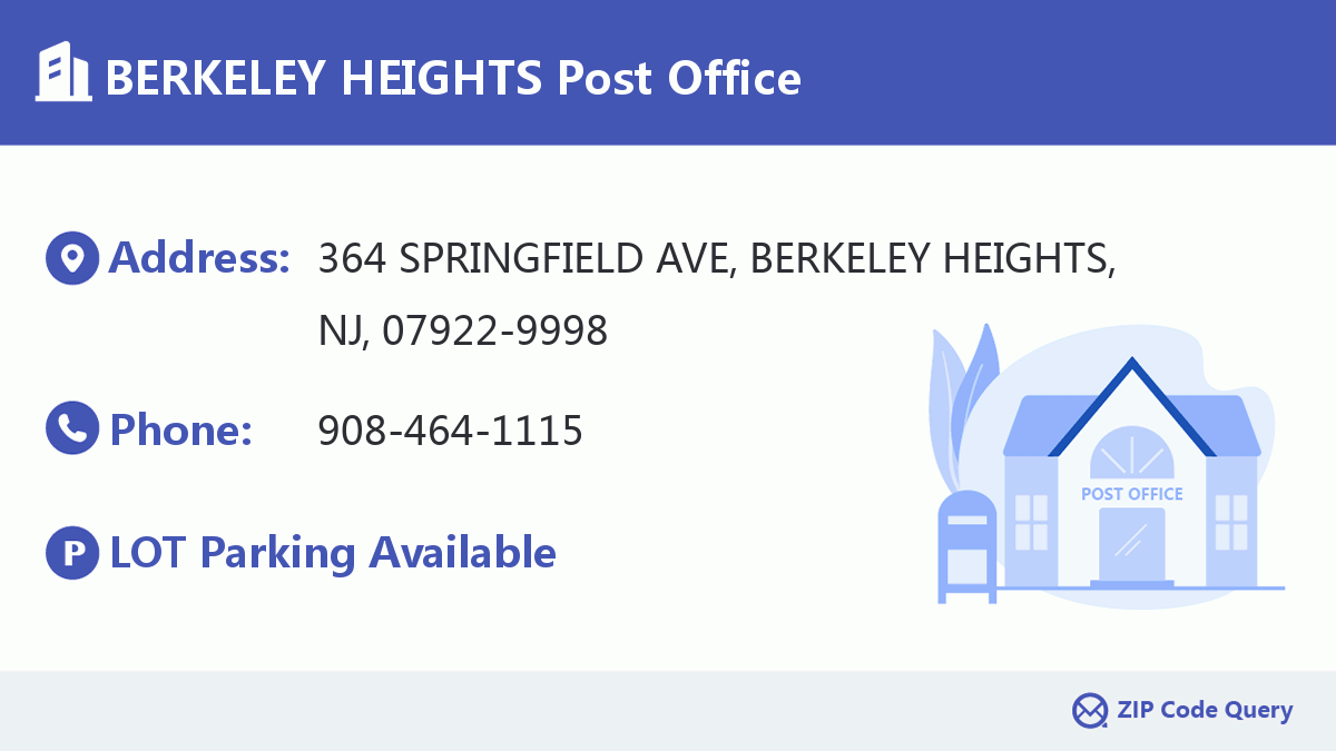Post Office:BERKELEY HEIGHTS