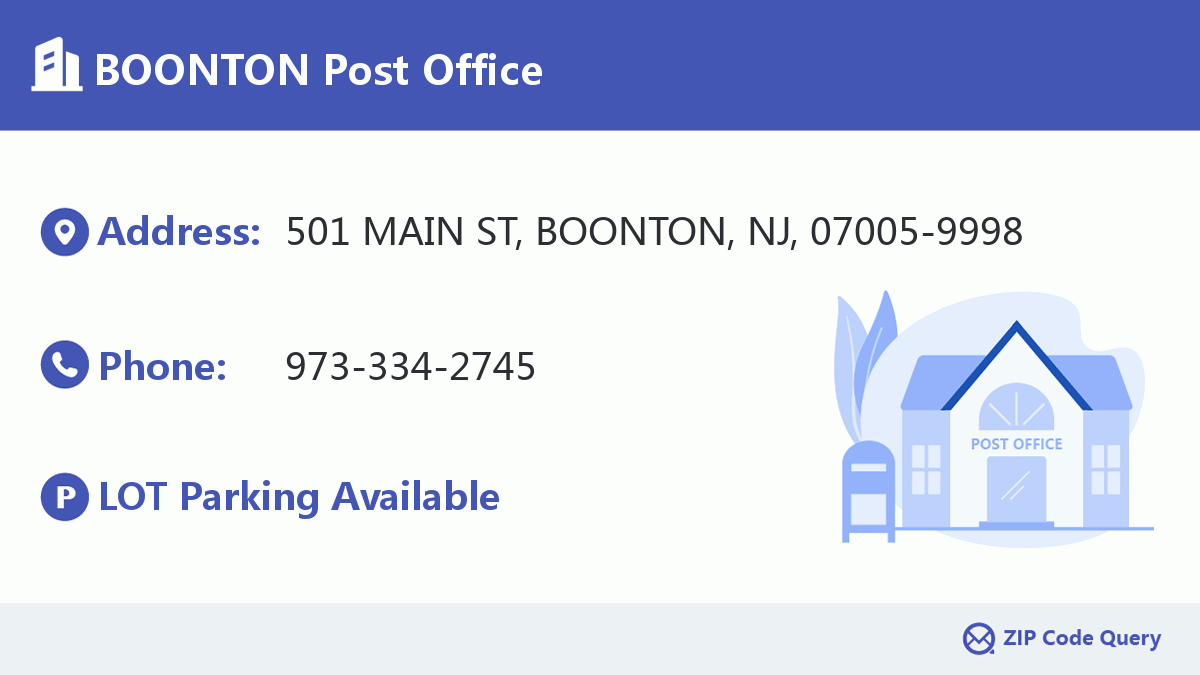 Post Office:BOONTON