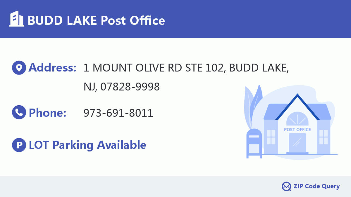 Post Office:BUDD LAKE