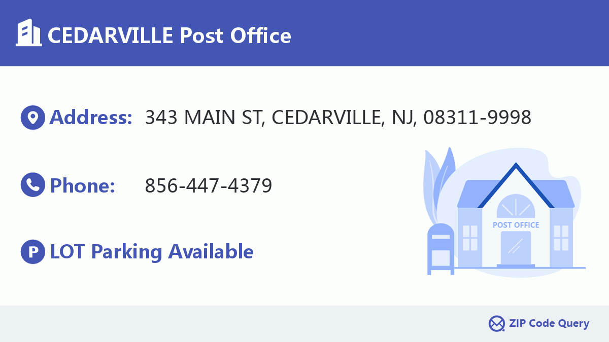 Post Office:CEDARVILLE