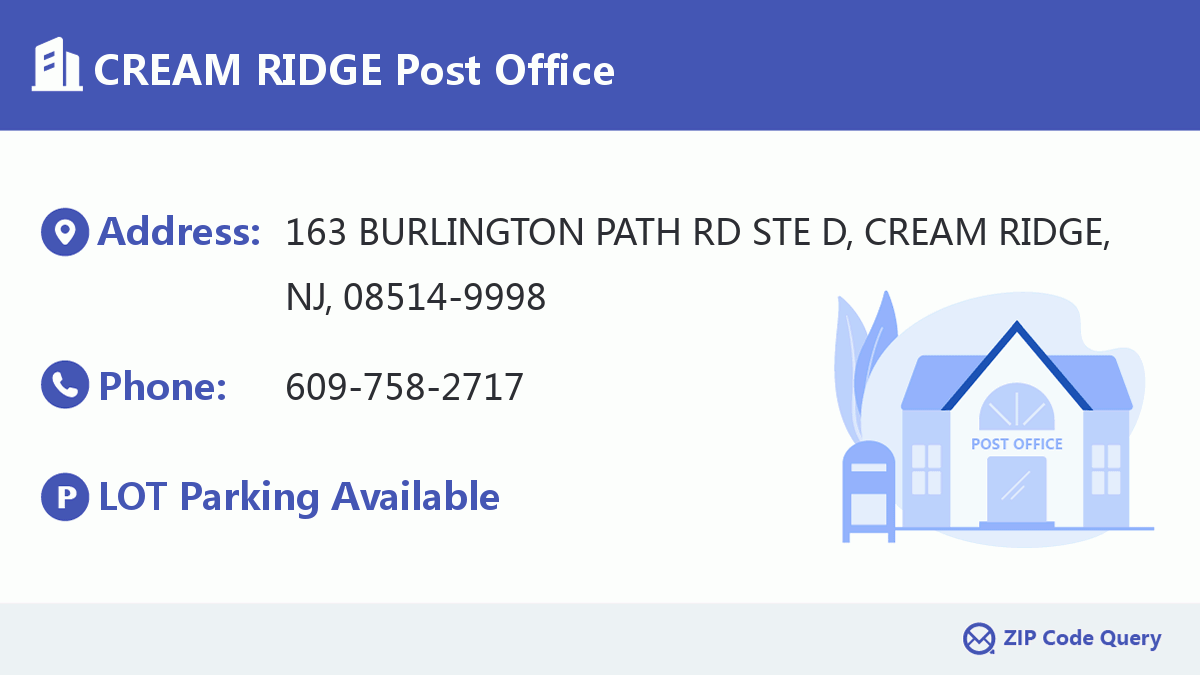 Post Office:CREAM RIDGE