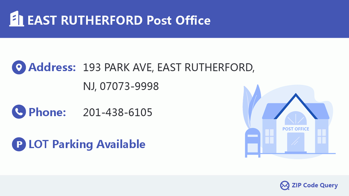 Post Office:EAST RUTHERFORD