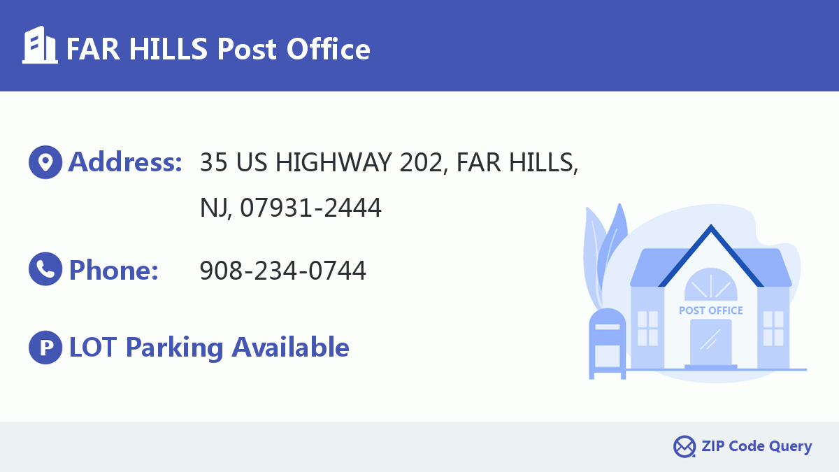Post Office:FAR HILLS