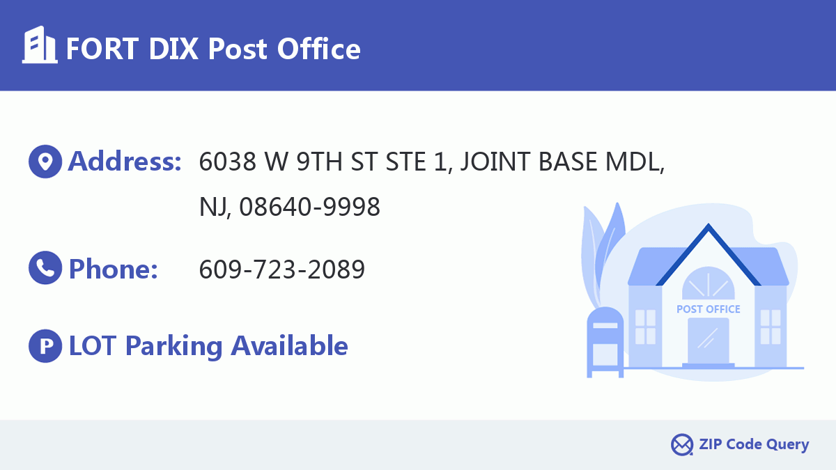 Post Office:FORT DIX