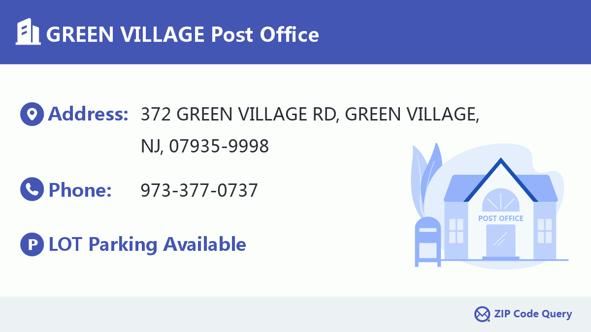 Post Office:GREEN VILLAGE