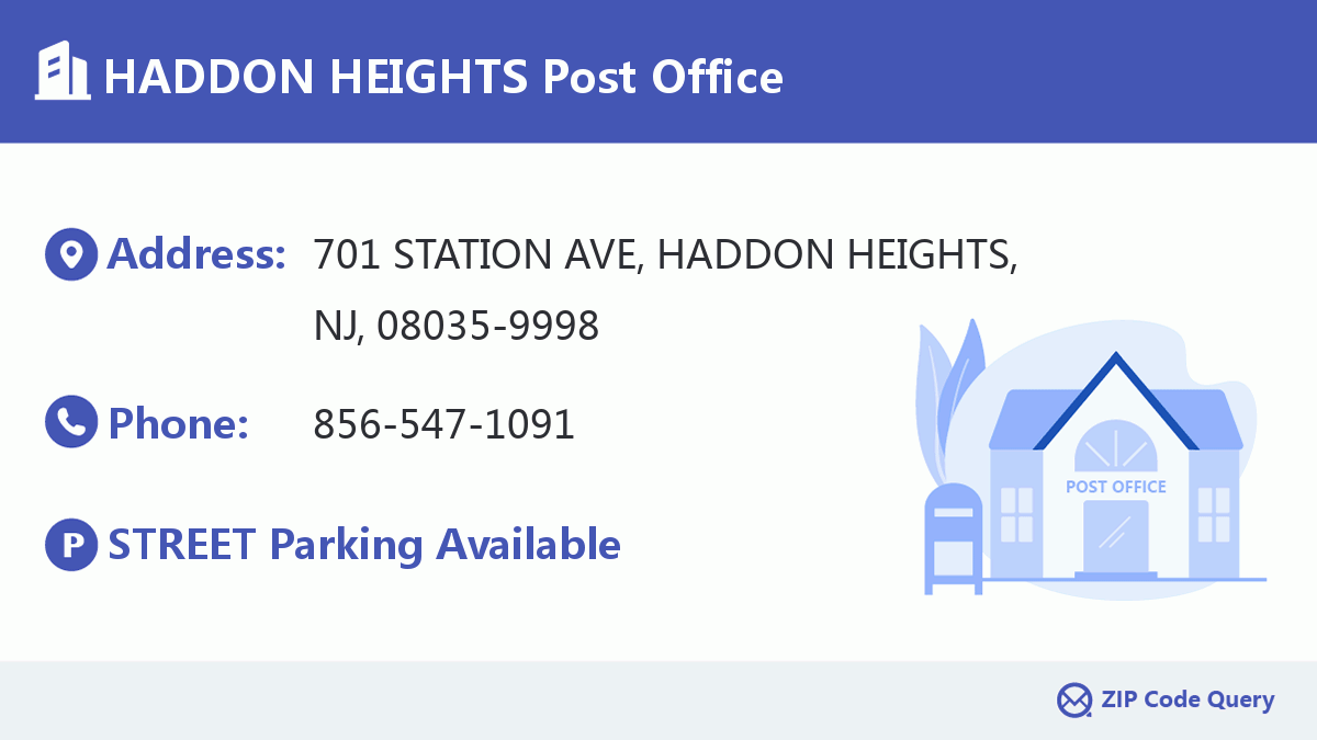 Post Office:HADDON HEIGHTS