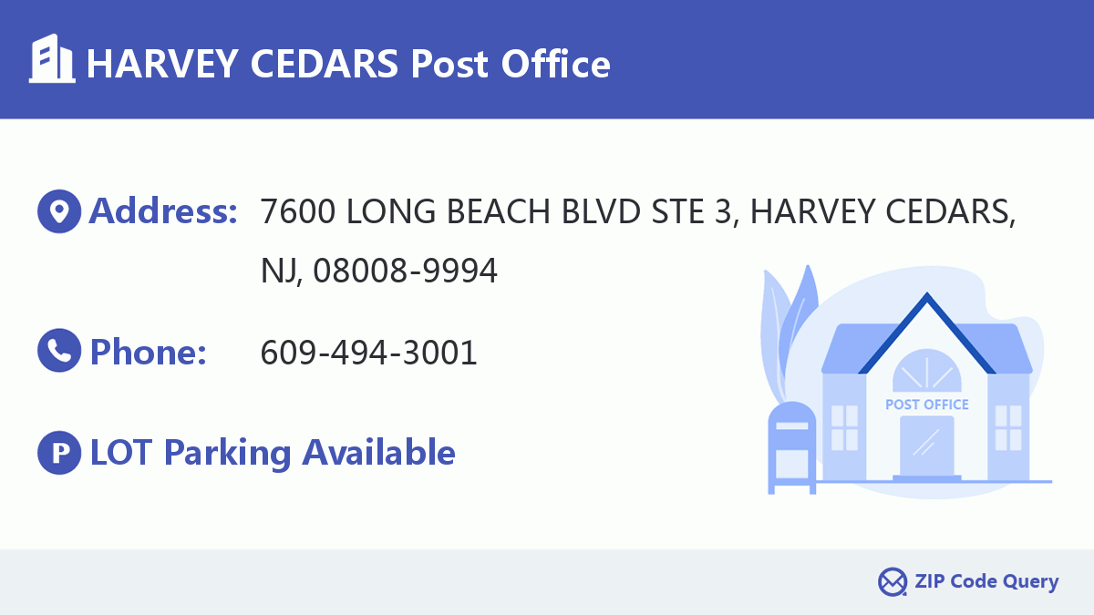 Post Office:HARVEY CEDARS
