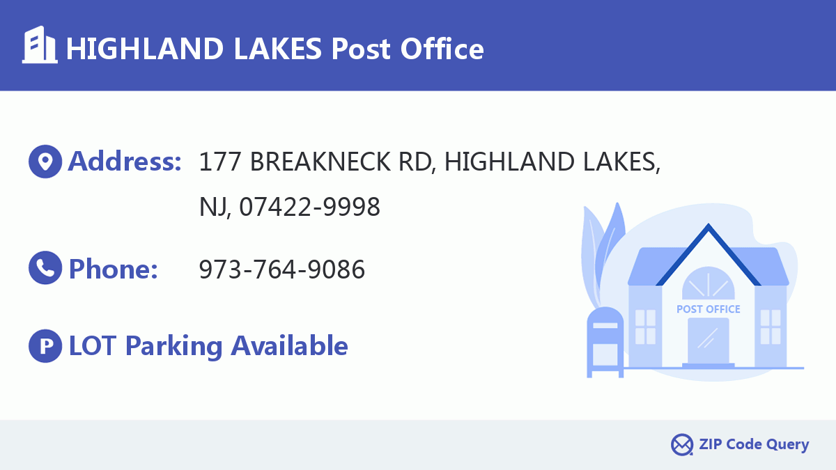 Post Office:HIGHLAND LAKES