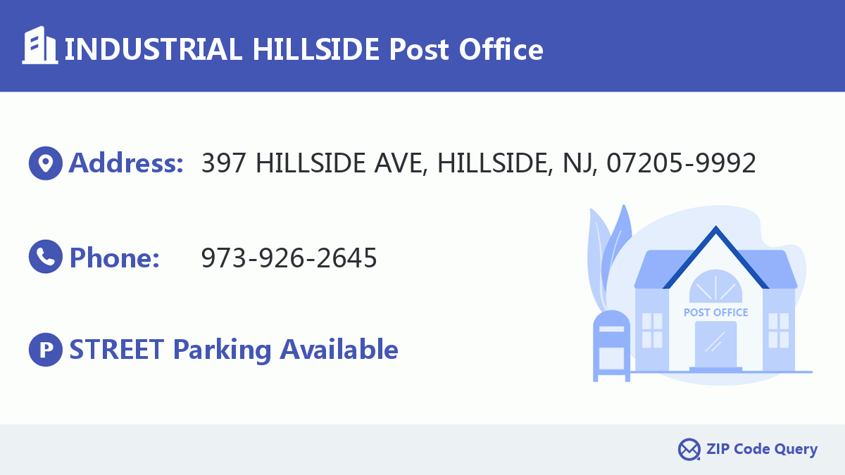 Post Office:INDUSTRIAL HILLSIDE