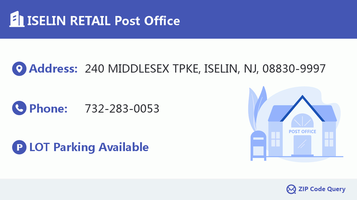 Post Office:ISELIN RETAIL