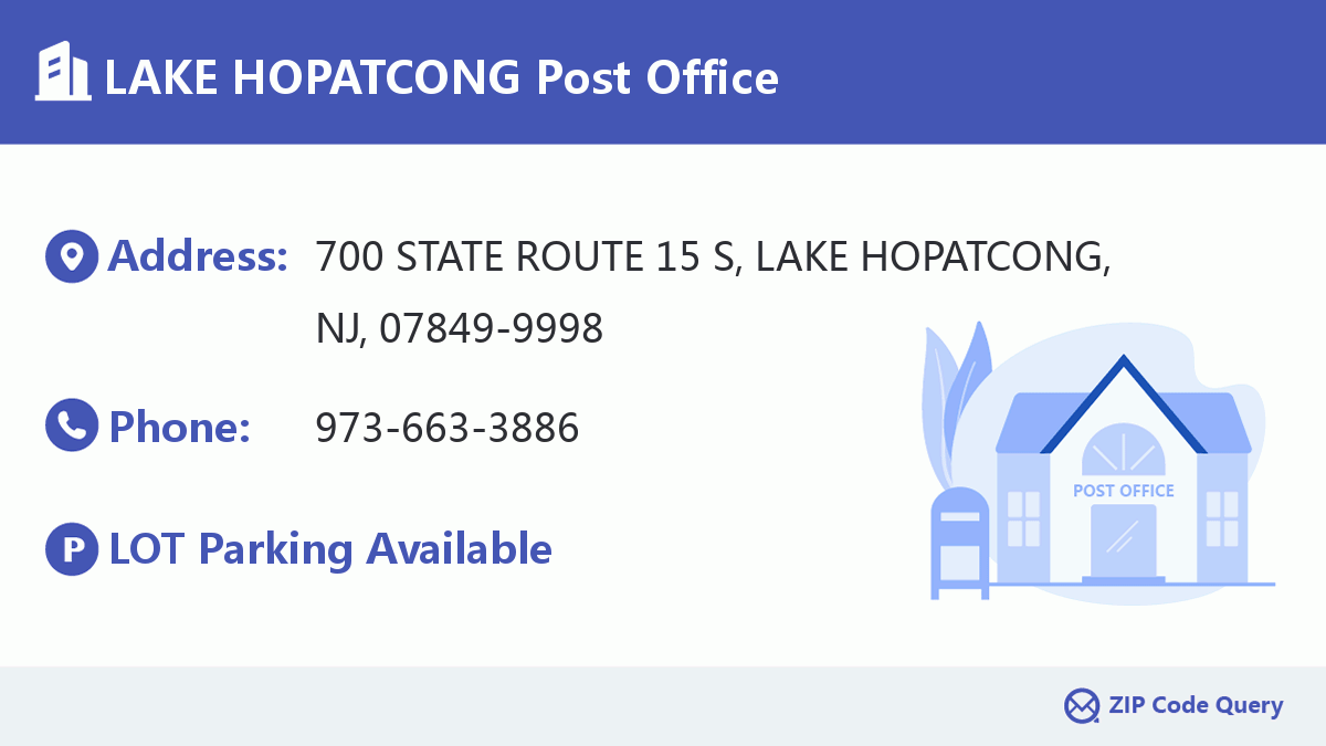 Post Office:LAKE HOPATCONG