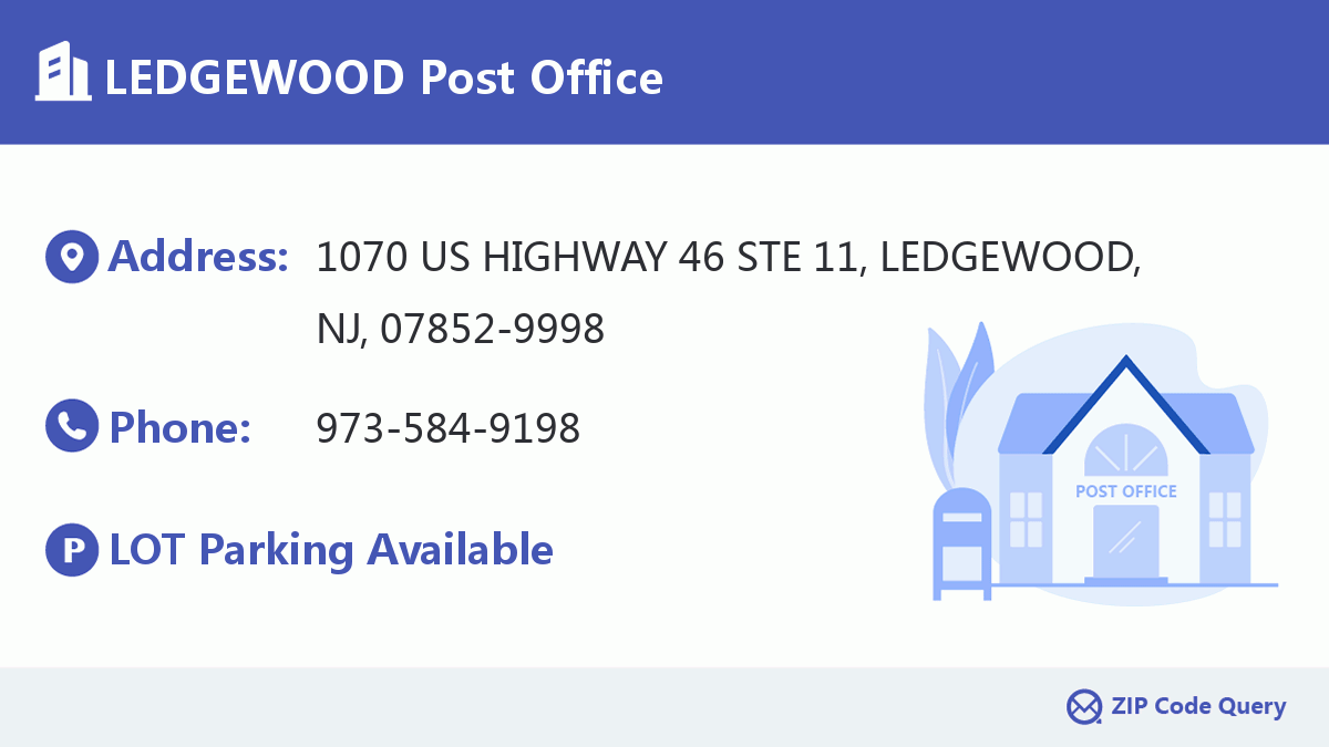 Post Office:LEDGEWOOD