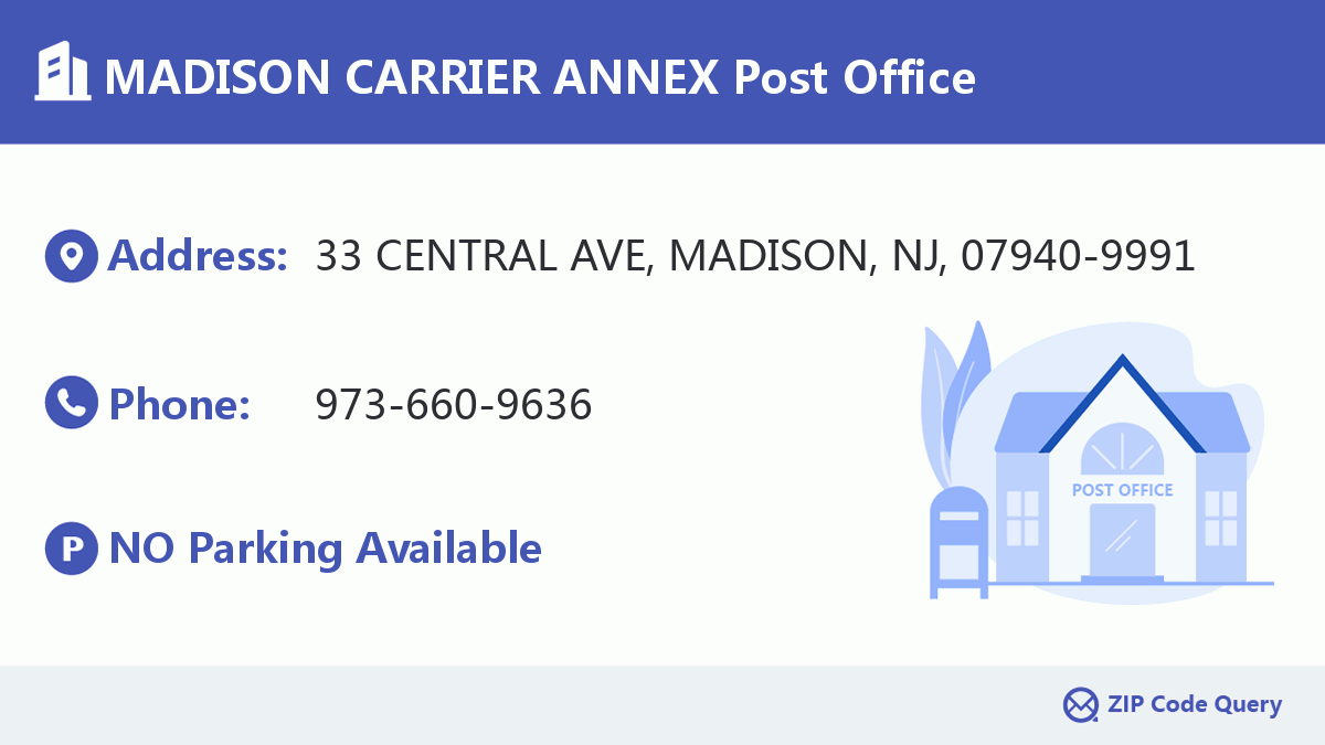 Post Office:MADISON CARRIER ANNEX