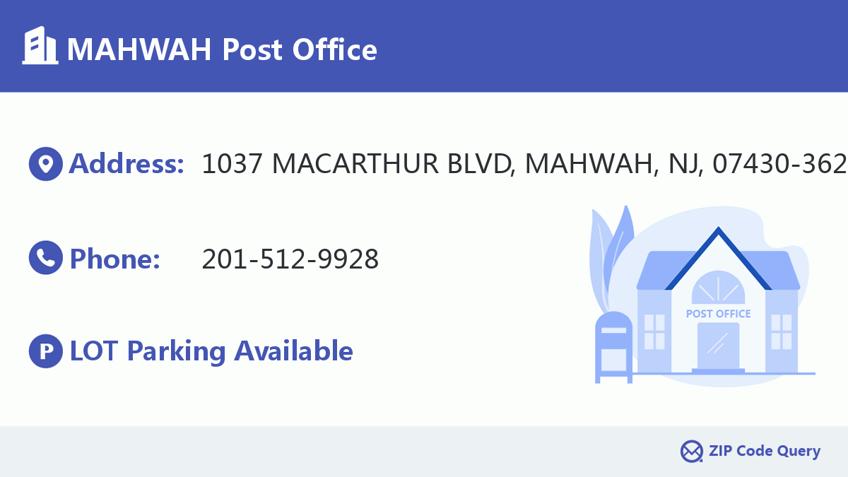 Post Office:MAHWAH