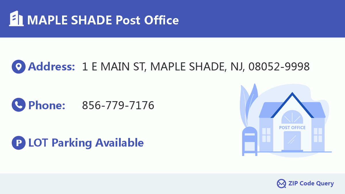 Post Office:MAPLE SHADE