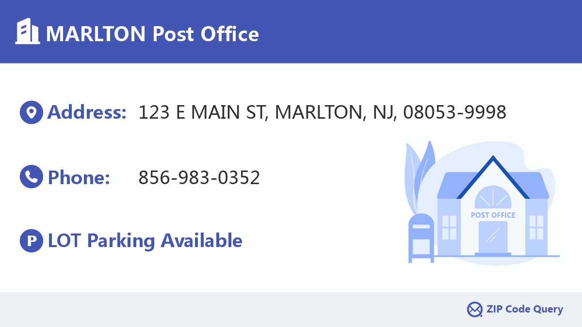 Post Office:MARLTON