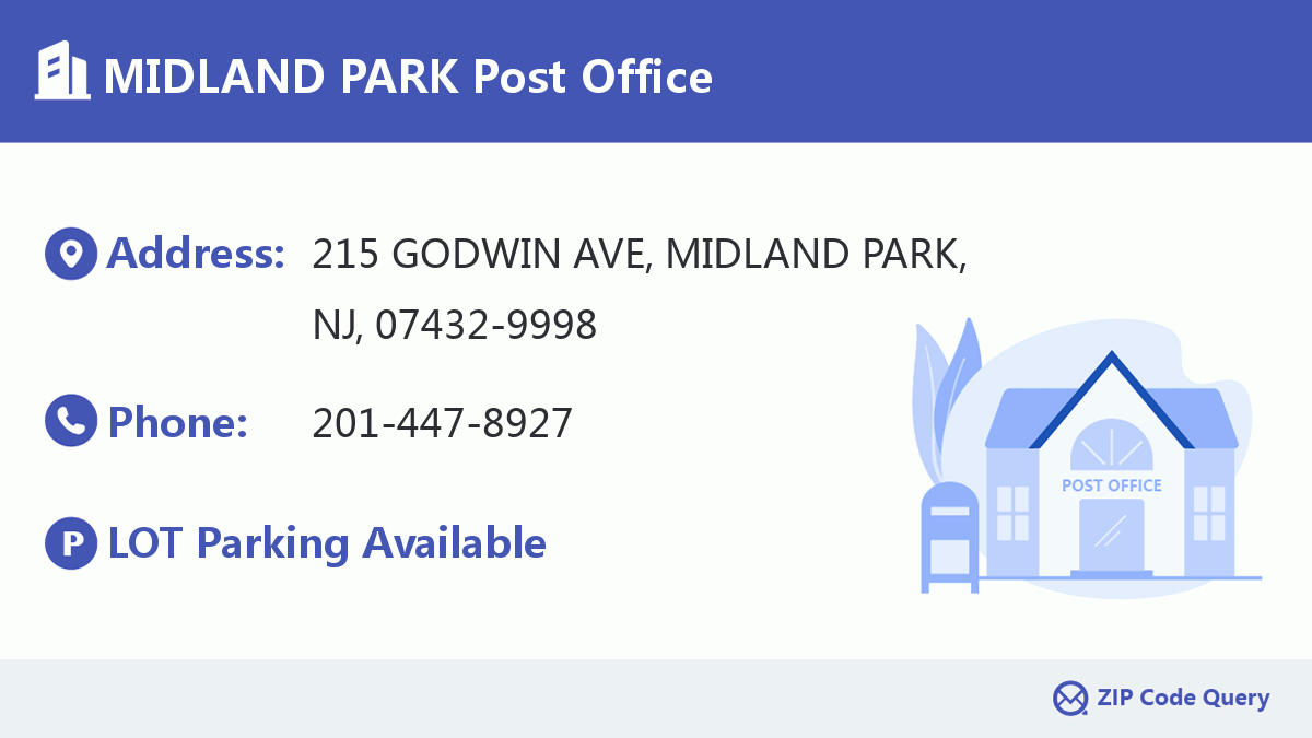Post Office:MIDLAND PARK