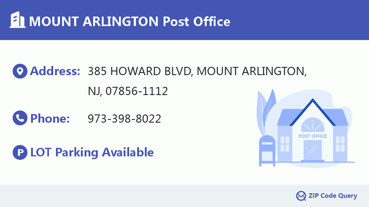 Post Office:MOUNT ARLINGTON