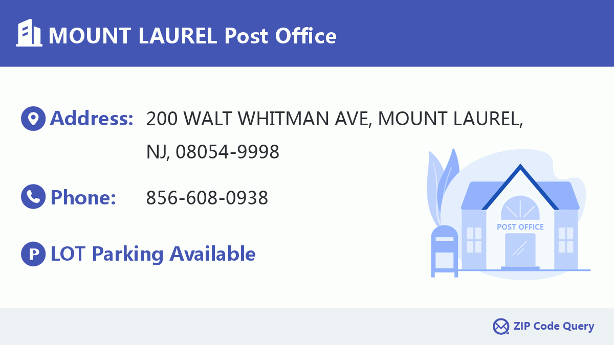 Post Office:MOUNT LAUREL