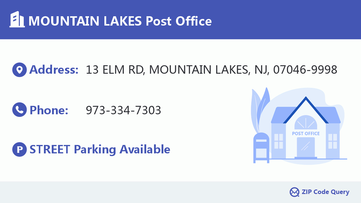 Post Office:MOUNTAIN LAKES