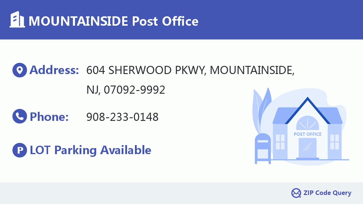 Post Office:MOUNTAINSIDE