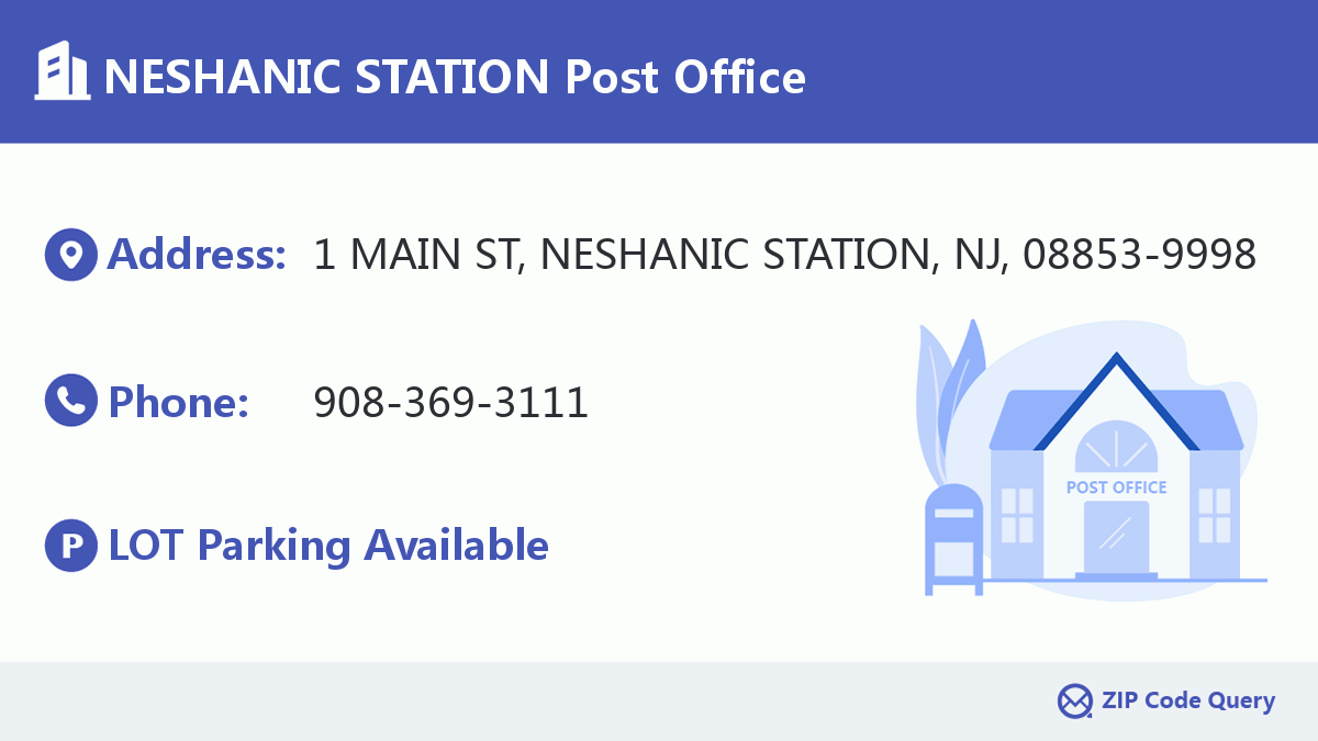 Post Office:NESHANIC STATION