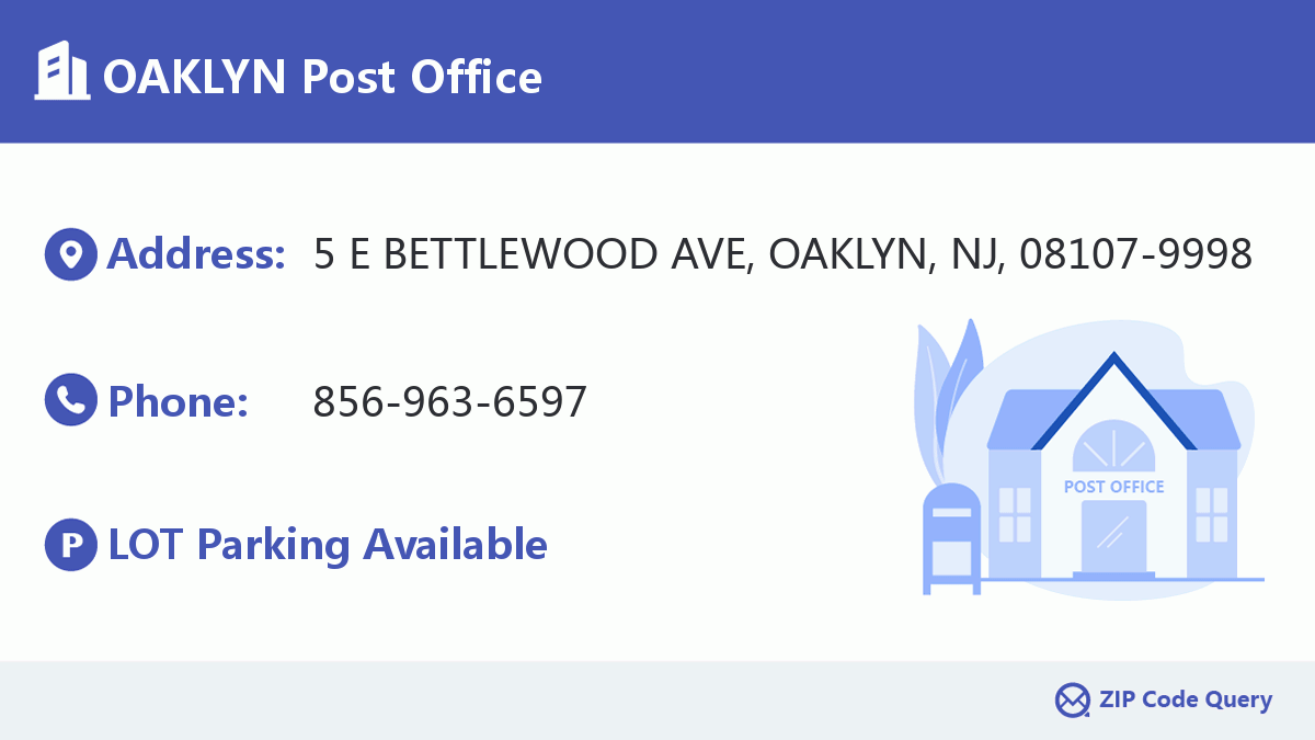Post Office:OAKLYN