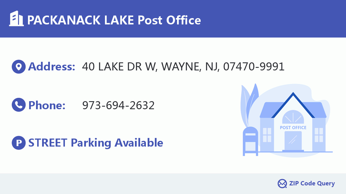 Post Office:PACKANACK LAKE