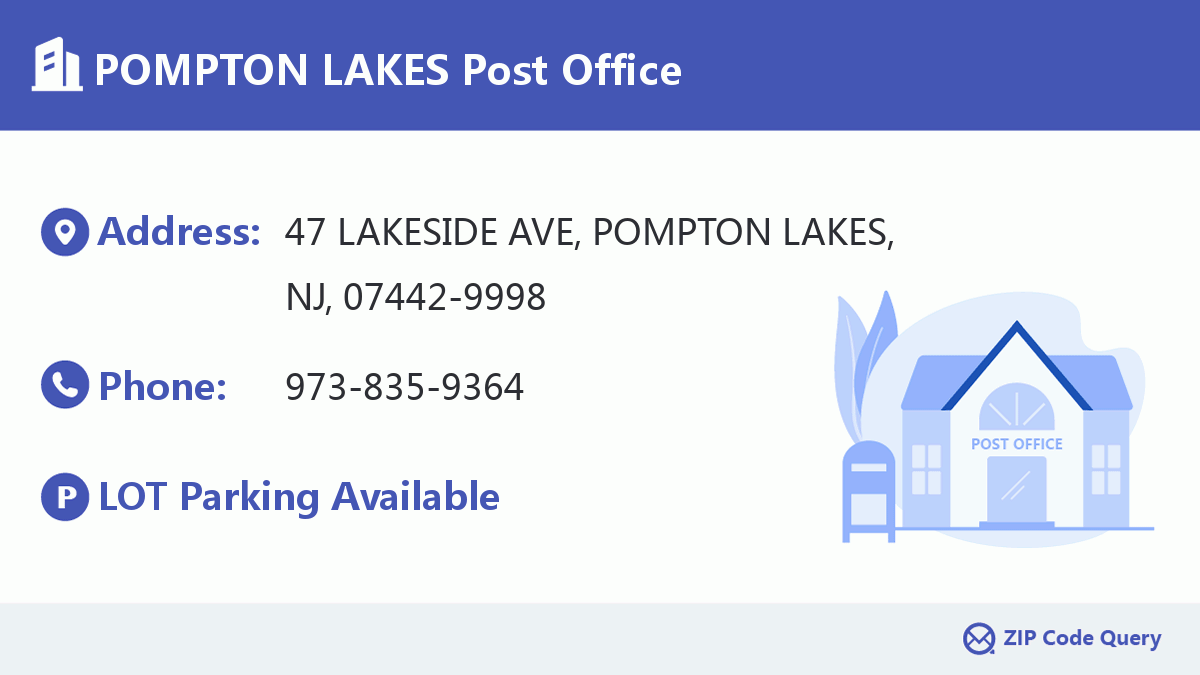 Post Office:POMPTON LAKES