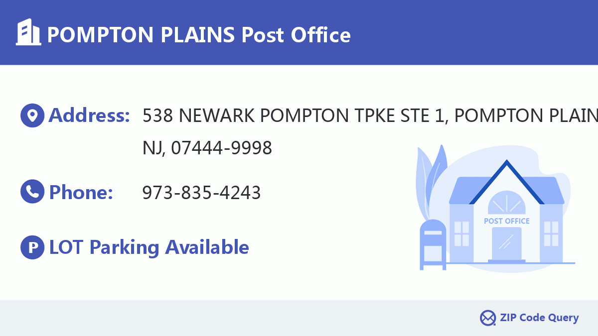 Post Office:POMPTON PLAINS