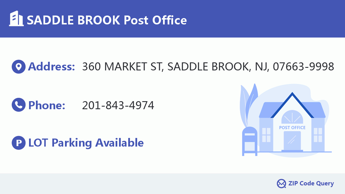 Post Office:SADDLE BROOK
