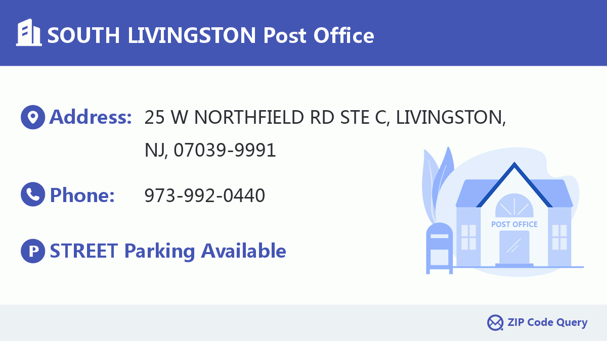 Post Office:SOUTH LIVINGSTON