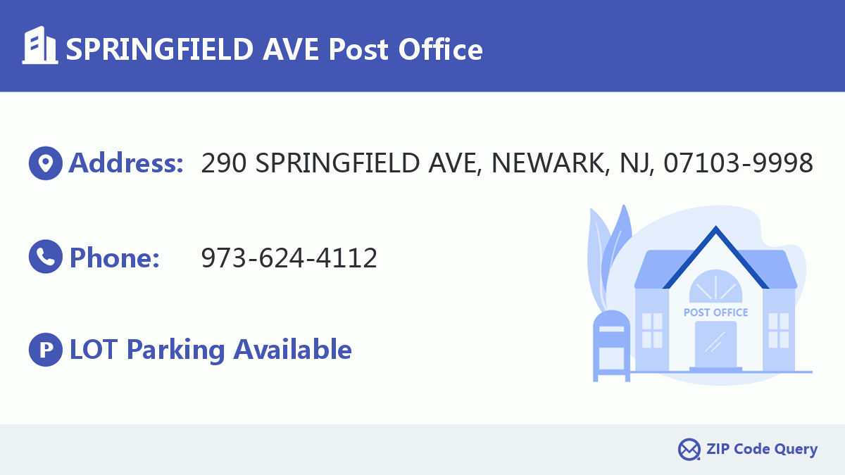 Post Office:SPRINGFIELD AVE
