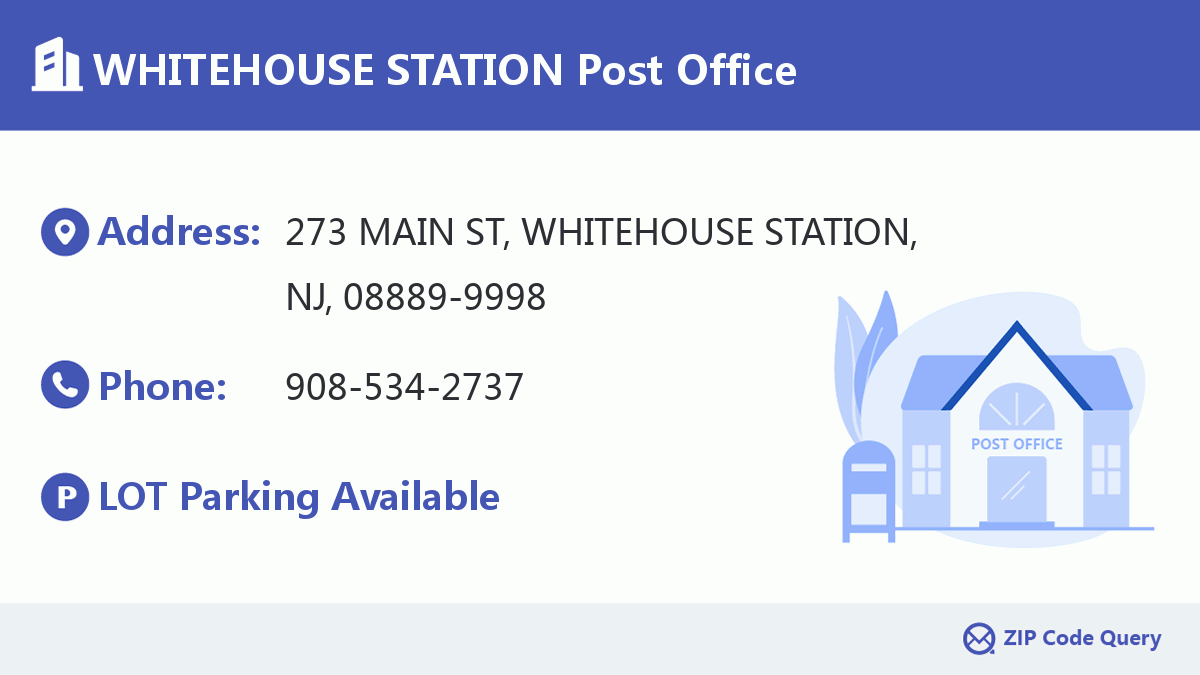 Post Office:WHITEHOUSE STATION